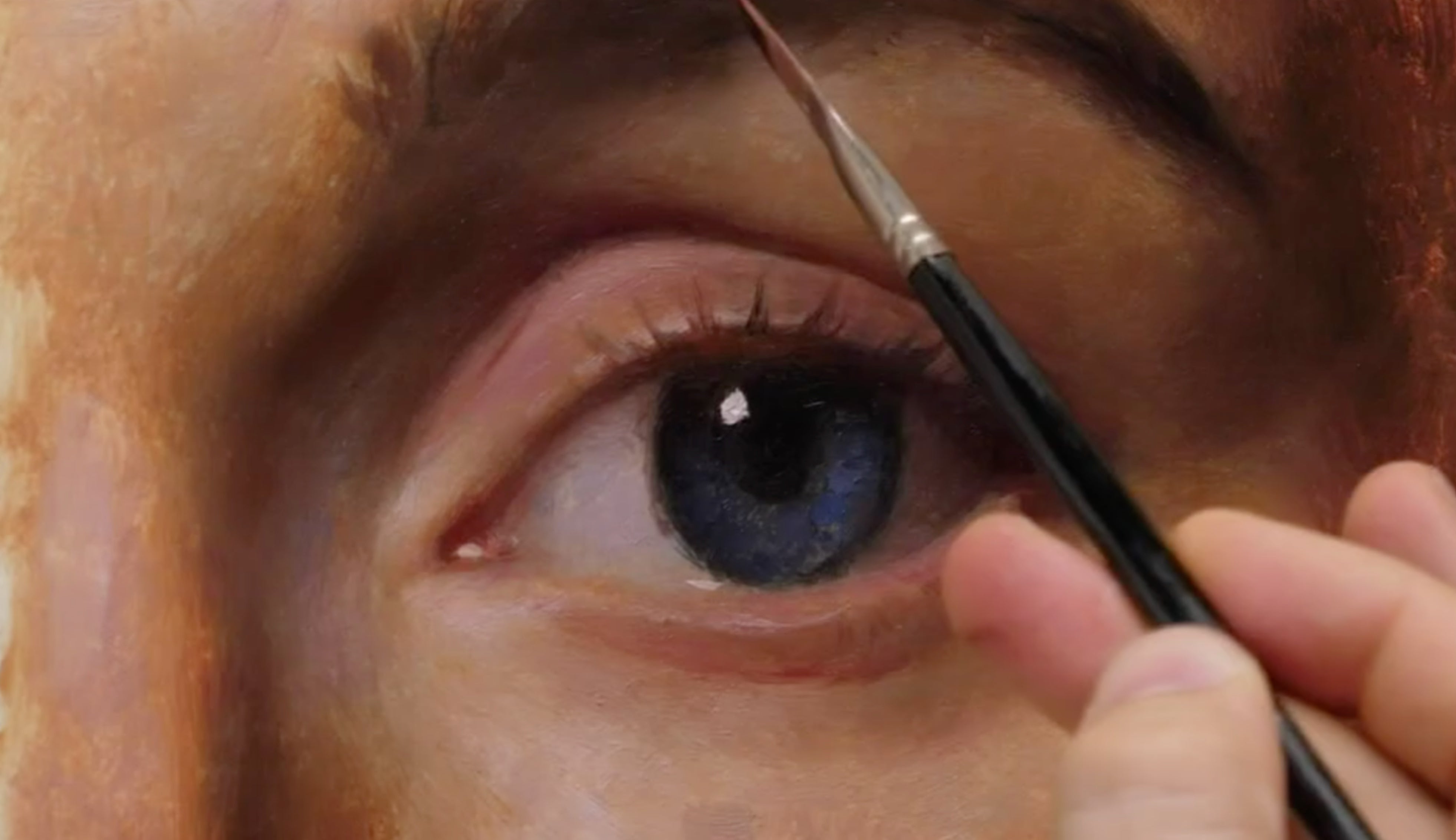 paintings of eyes with acrylic paint