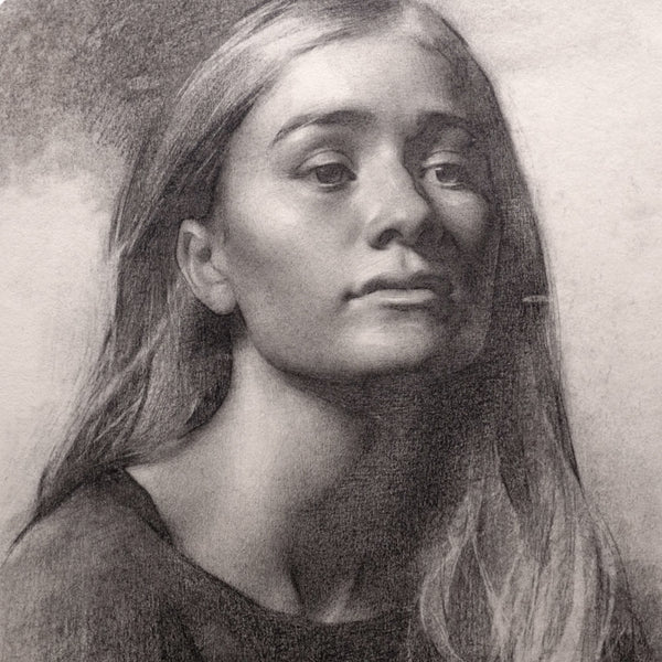 Classical Portrait Process, Graphite